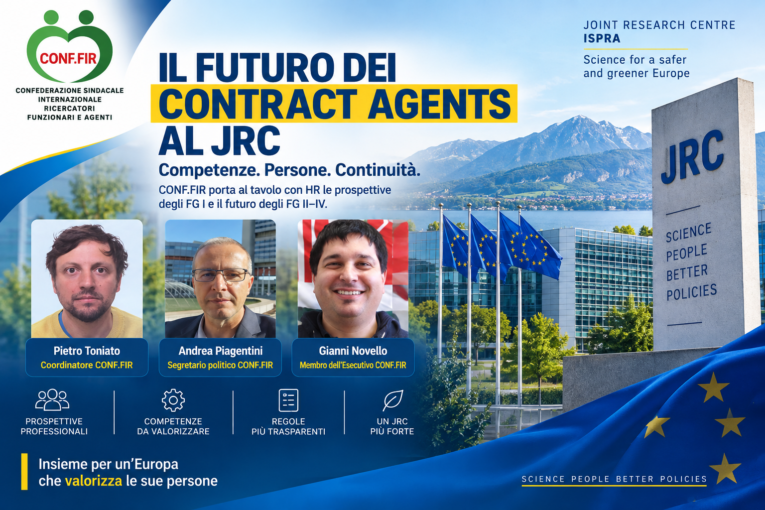 futuro dei Contract agents al JRC